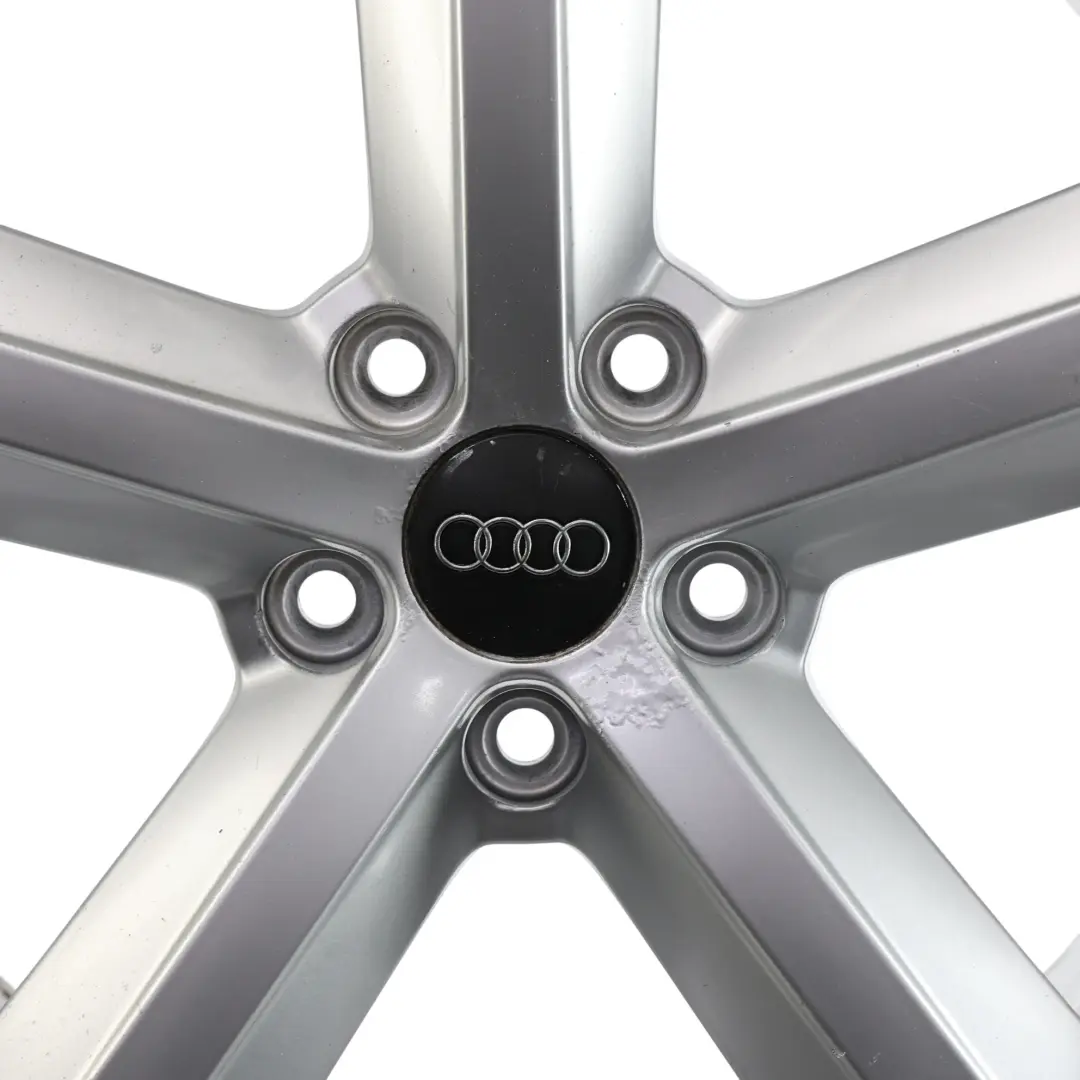 Audi A4 B8 8K Silver Wheel Alloy Rim 18" ET:47 8J Star Spoke - SKU 8K0601025Q-1 - Part number 8K0601025Q