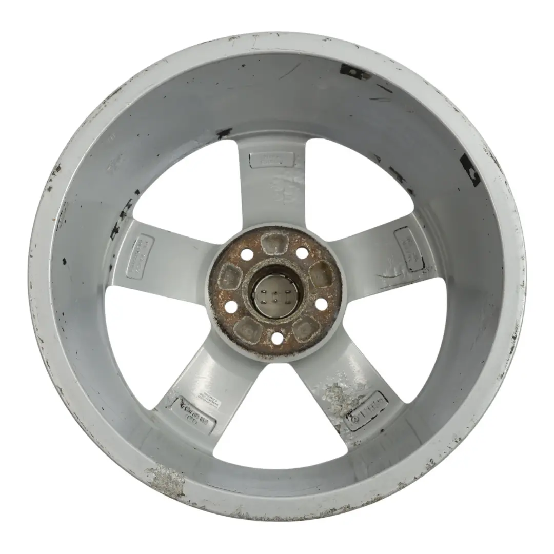 Audi A4 B8 8K Silver Wheel Alloy Rim 18" ET:47 8J Star Spoke - SKU 8K0601025Q-3 - Part number 8K0601025Q