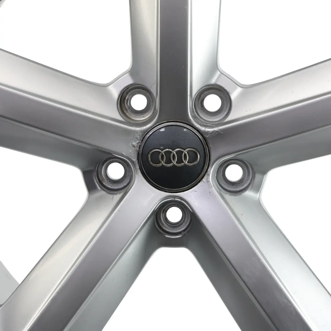 Audi A4 B8 8K Silver Wheel Alloy Rim 18" ET:47 8J Star Spoke - SKU 8K0601025Q-3 - Part number 8K0601025Q