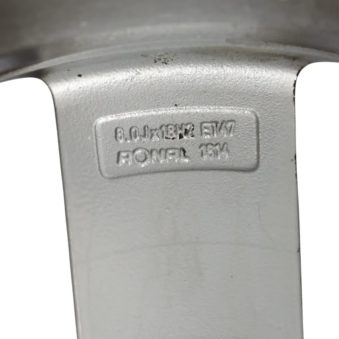 Audi A4 B8 Leicht Metall Felge Grau 18" 8J ET:47 Stern Speiche - SKU 8K0601025Q-5 - Teilenummer 8K0601025Q