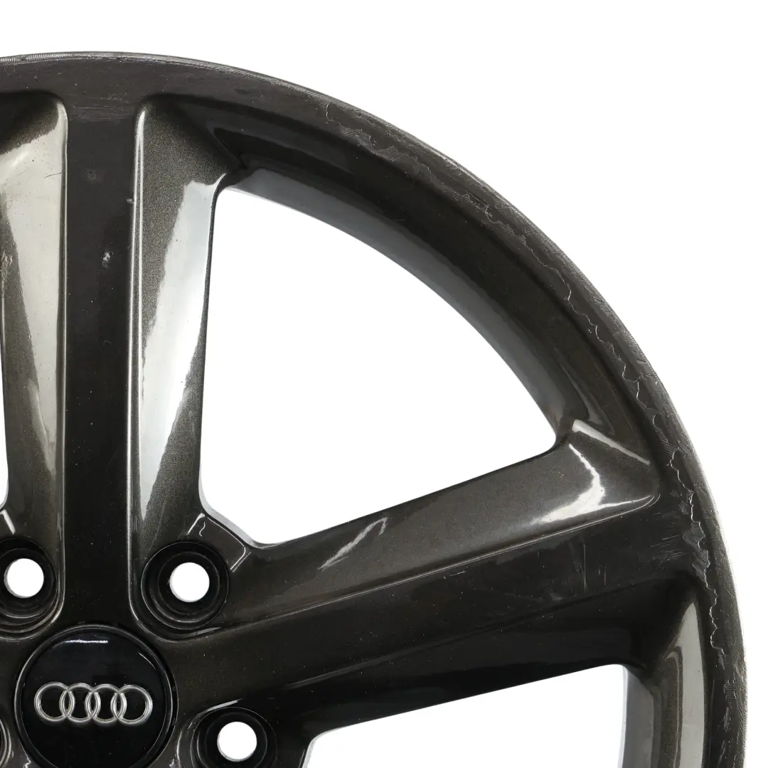 Audi A4 B8 Wheel Alloy Rim Grey 18" 8J ET:47 Star Spoke - SKU 8K0601025Q-5 - Part number 8K0601025Q