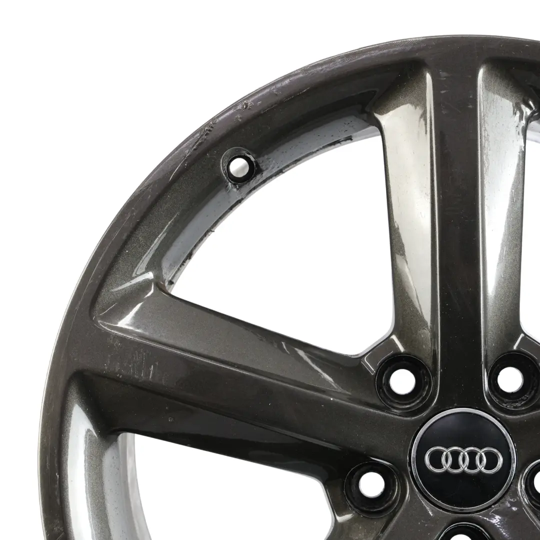 Audi A4 B8 Wheel Alloy Rim Grey 18" 8J ET:47 Star Spoke - SKU 8K0601025Q-6 - Part number 8K0601025Q