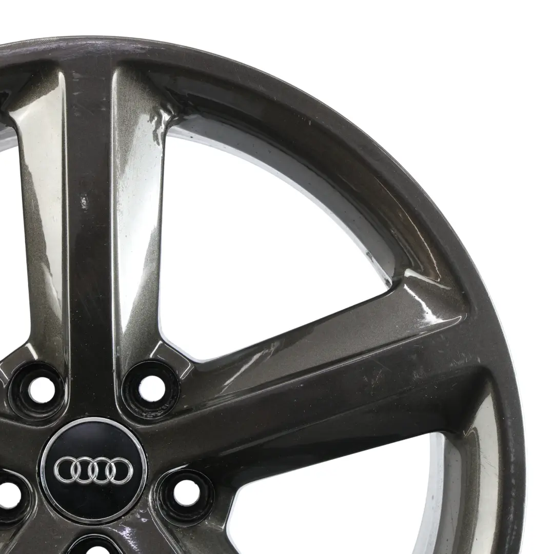 Audi A4 B8 Wheel Alloy Rim Grey 18" 8J ET:47 Star Spoke - SKU 8K0601025Q-6 - Part number 8K0601025Q