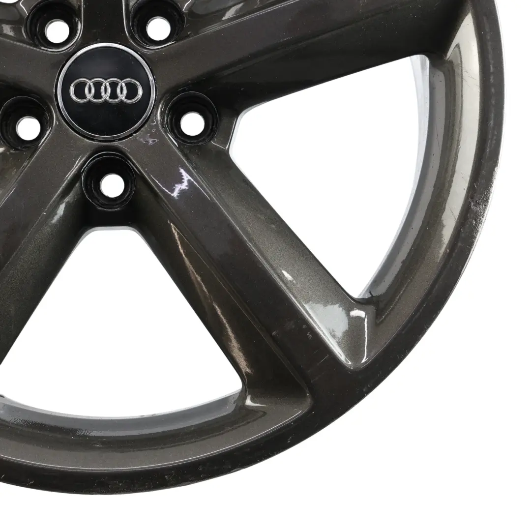 Audi A4 B8 Wheel Alloy Rim Grey 18" 8J ET:47 Star Spoke - SKU 8K0601025Q-6 - Part number 8K0601025Q