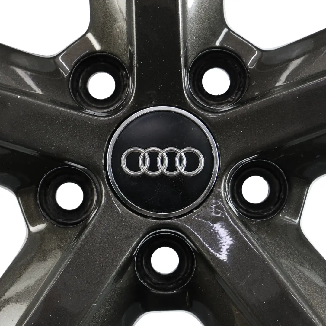 Audi A4 B8 Wheel Alloy Rim Grey 18" 8J ET:47 Star Spoke - SKU 8K0601025Q-6 - Part number 8K0601025Q