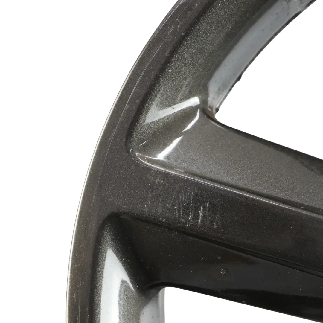 Audi A4 B8 Wheel Alloy Rim Grey 18" 8J ET:47 Star Spoke - SKU 8K0601025Q-6 - Part number 8K0601025Q