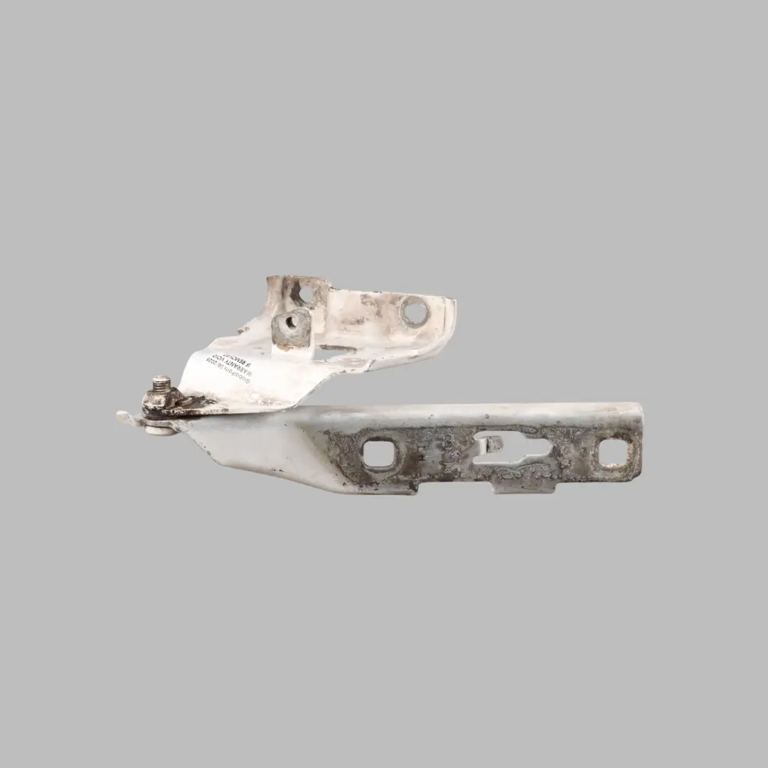 Front Bonnet Hood Hinge Left N/S Ibis White - Y9C to Audi A4 B8 with Part number 8K0823301D Audi A4 B8 Front Bonnet Hood Hinge Left N/S Ibis White - Y9C - SKU 8K0823301D-IWH - Part number 8K0823301D
