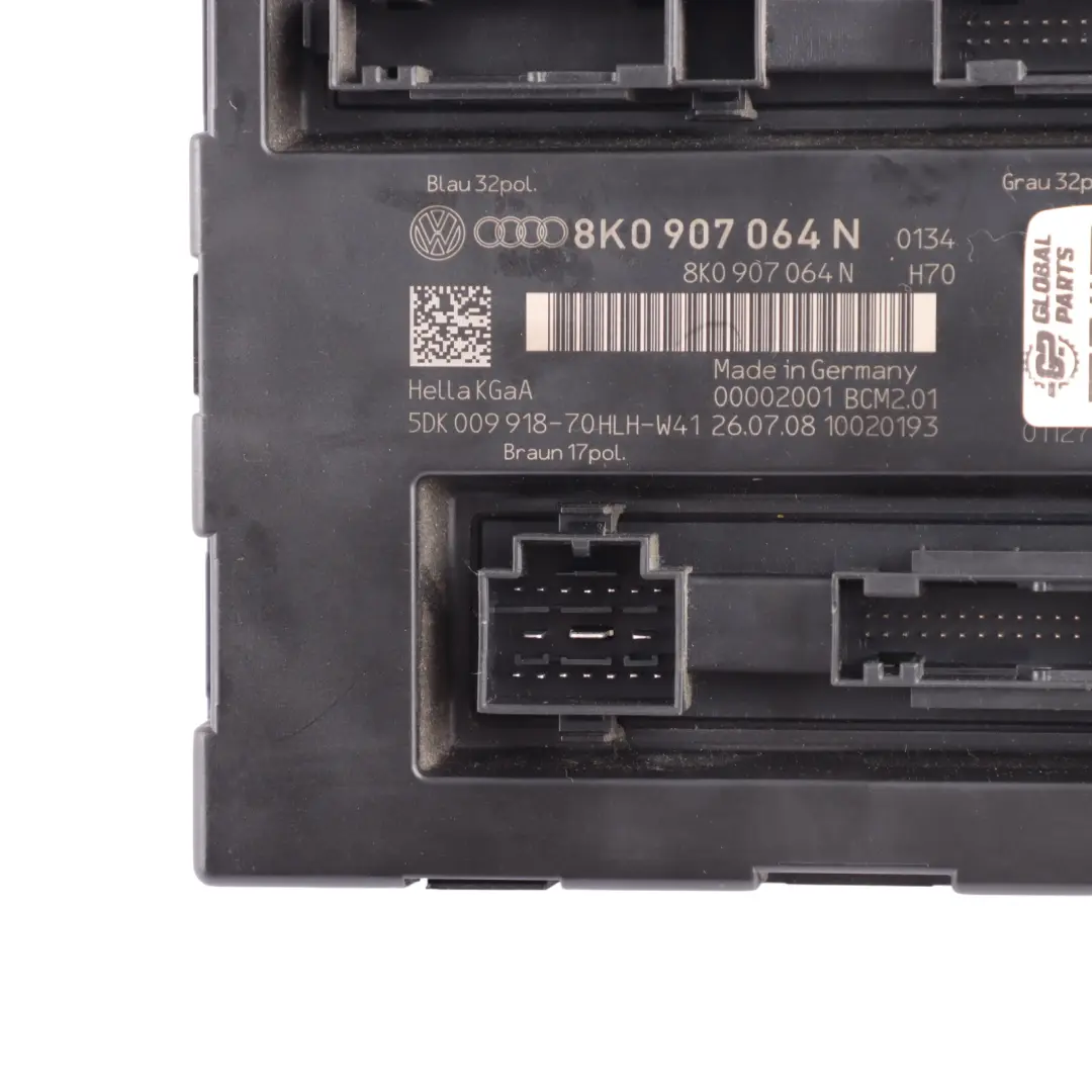 Audi A4 B8 A5 8T Body Control Comfort Unit Module BCM Convenience ECU - SKU 8K0907064N - Part number 8K0907064N