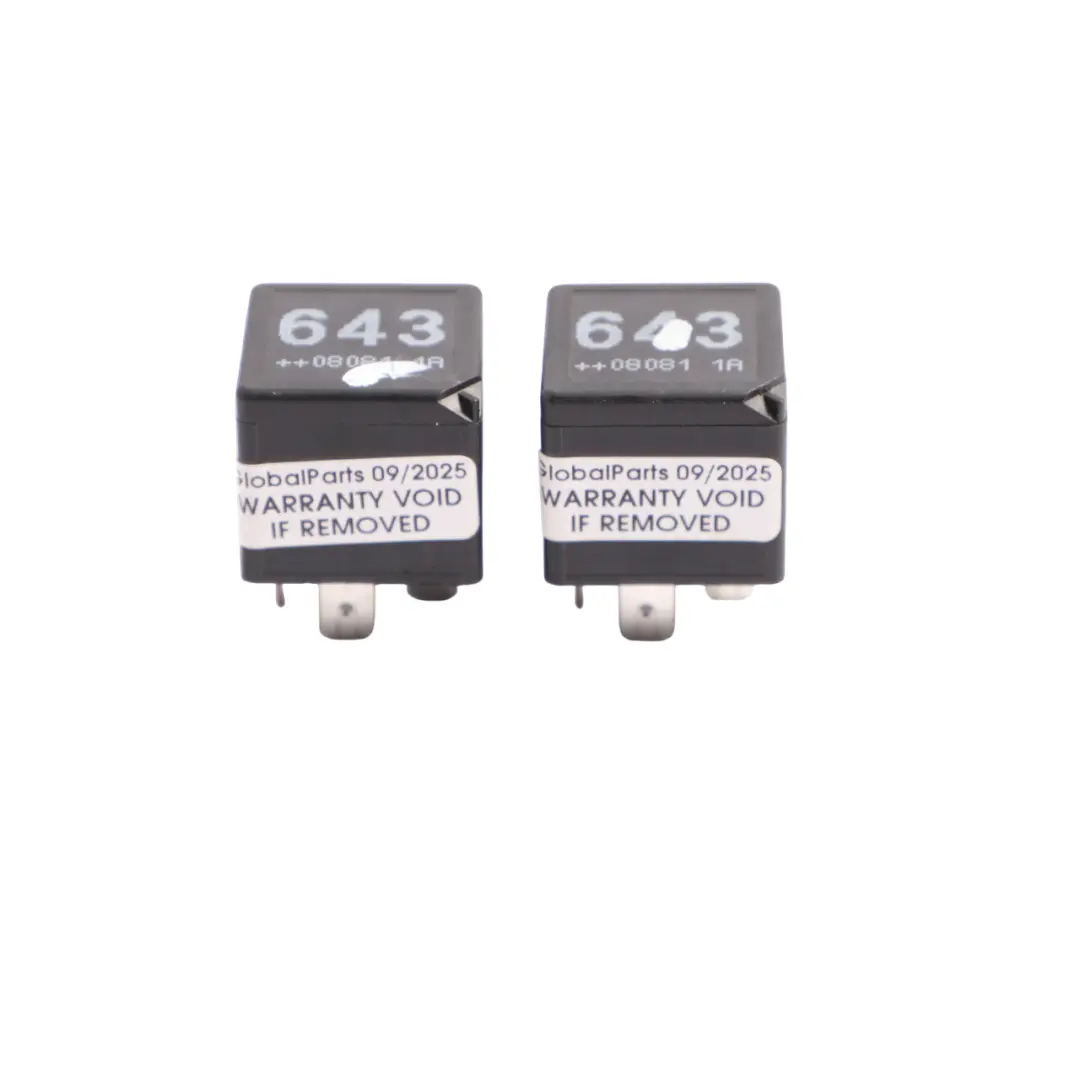 Audi VW Volkswagen Seat Przekażnik 643 4 Pinowy Zestaw X2 - SKU 8K0951253-1 - Numer Części 8K0951253