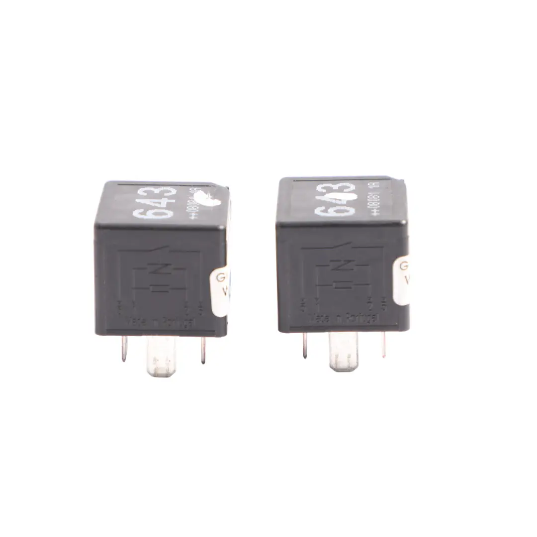 Audi VW Volkswagen Seat Relay 643 Unit Module 4 Pins Set X2 - SKU 8K0951253-1 - Part number 8K0951253