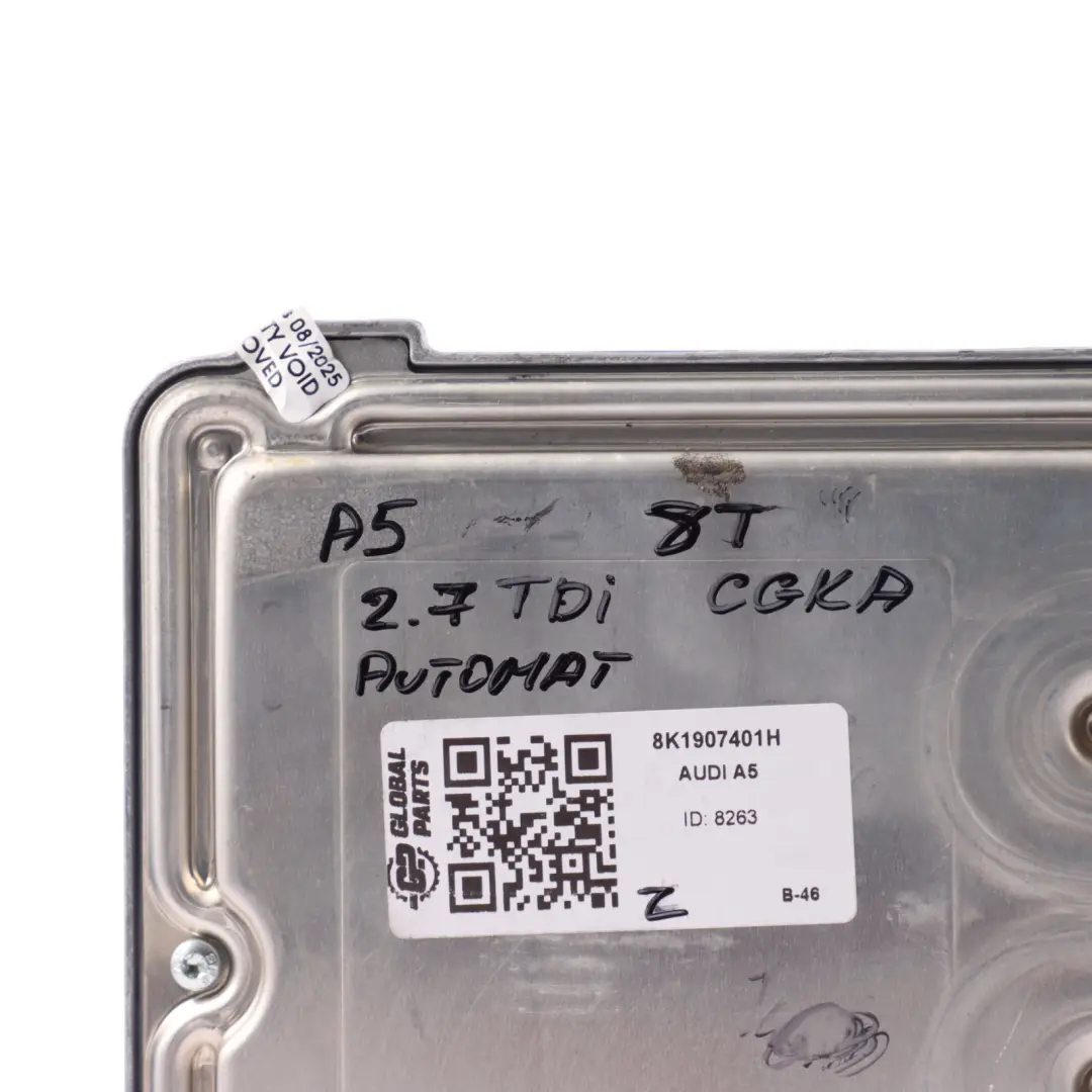 190HP CGKA Engine Control ECU Automatic to Audi A4 B8 A5 8T 2.7 TDI with Part number 8K1907401H Audi A4 B8 A5 8T 2.7 TDI 190HP CGKA Engine Control ECU Automatic - SKU 8K1907401H - Part number 8K1907401H