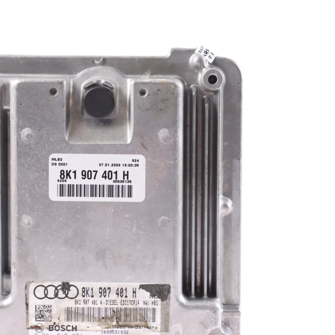 Audi A4 B8 A5 8T 2.7 TDI 190HP CGKA Engine Control ECU Automatic - SKU 8K1907401H - Part number 8K1907401H