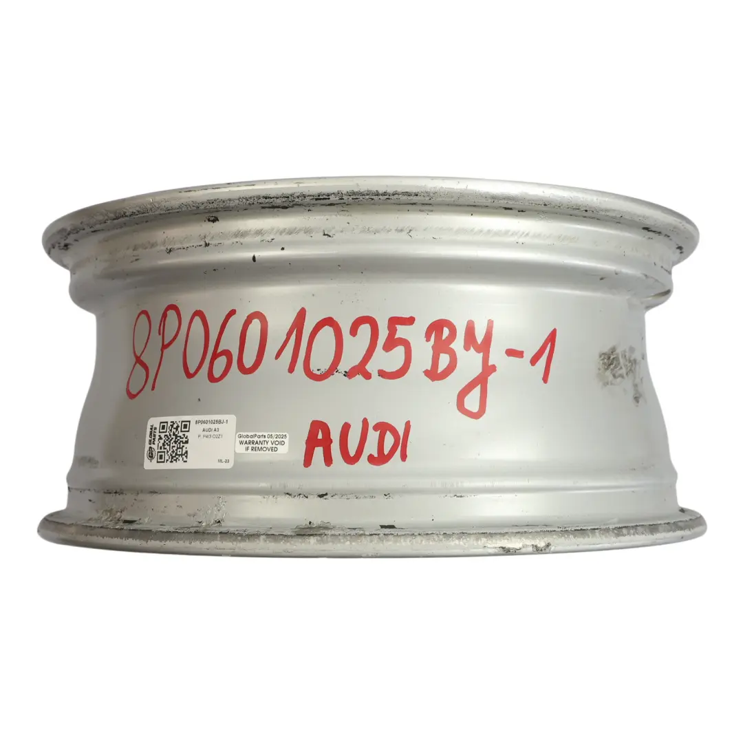 Audi A3 8P Wheel Rim Alloy Silver 16" 6,5J ET:50 - SKU 8P0601025BJ-1 - Part number 8P0601025BJ