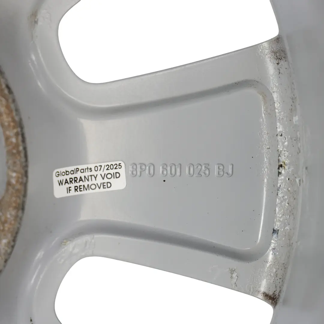 Audi A3 8P Srebrna Felga Aluminiowa 16" 6,5J ET:50 8P0601025BJ - SKU 8P0601025BJ-2 - Numer Części 8P0601025BJ-2
