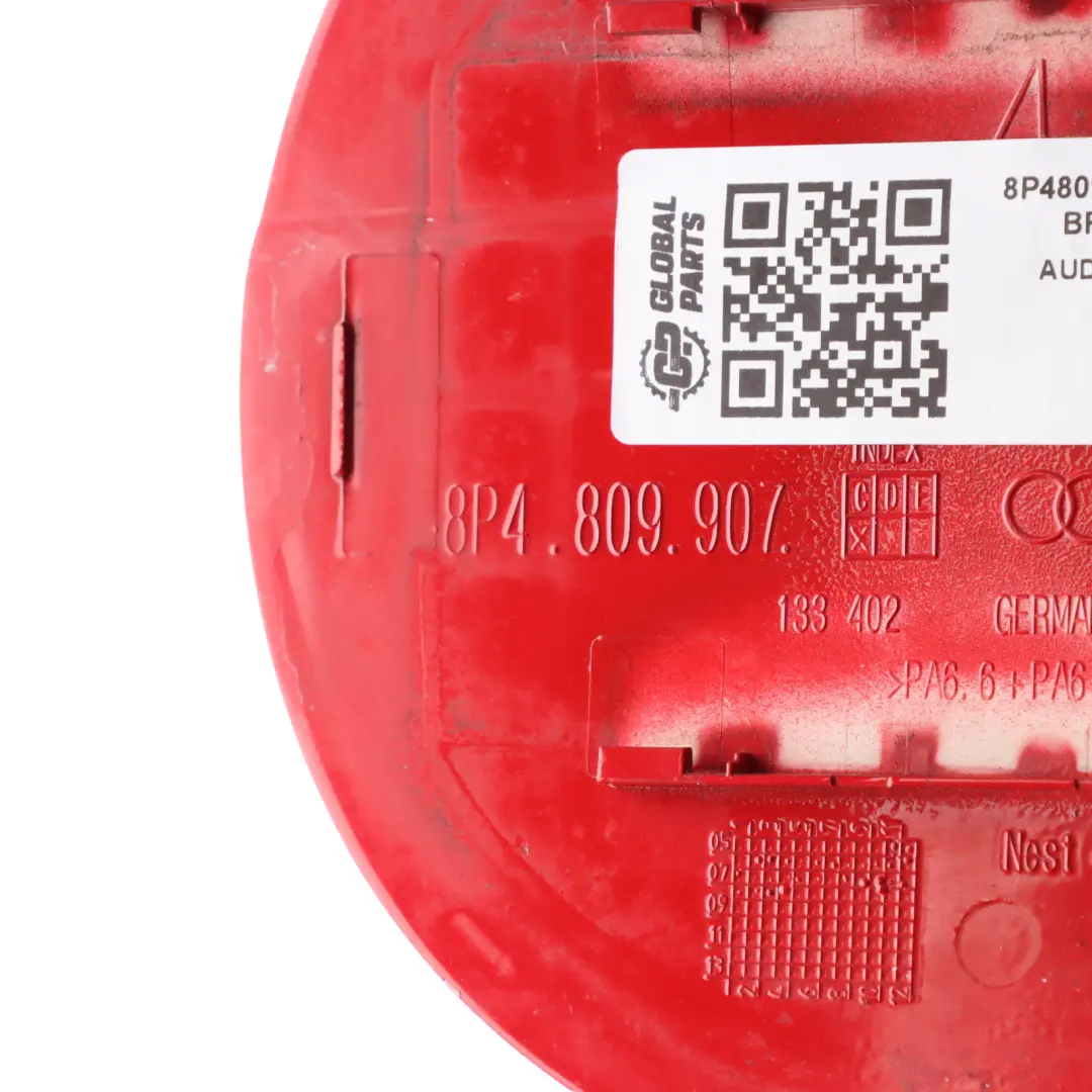 Flap Cover Cap Filler Fill In Flap Brilliant Red - Y3J to Audi A3 8P Fuel with Part number 8P4809907D Audi A3 8P Fuel Flap Cover Cap Filler Fill In Flap Brilliant Red - Y3J - SKU 8P4809907D-BRR - Part number 8P4809907D
