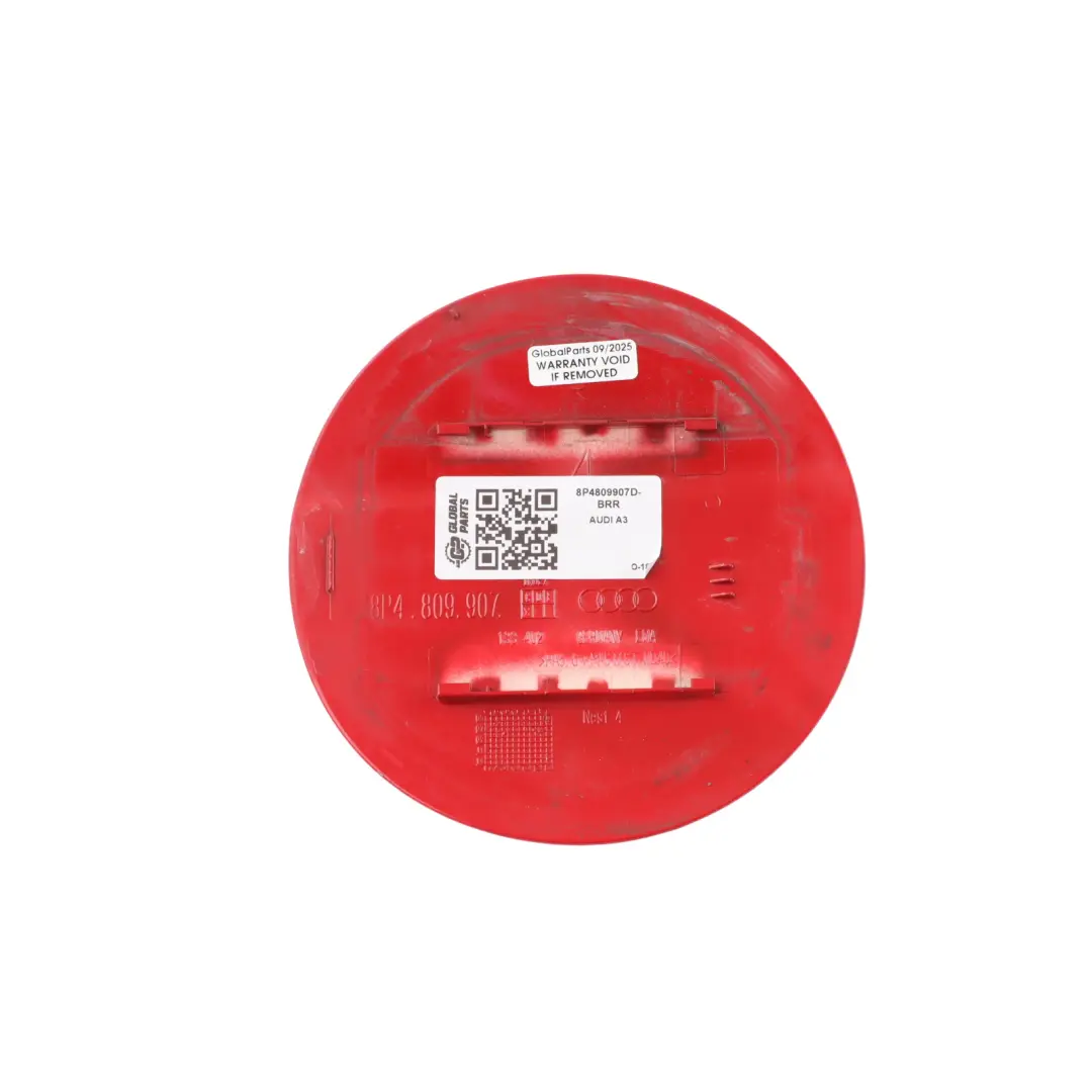 Flap Cover Cap Filler Fill In Flap Brilliant Red - Y3J to Audi A3 8P Fuel with Part number 8P4809907D Audi A3 8P Fuel Flap Cover Cap Filler Fill In Flap Brilliant Red - Y3J - SKU 8P4809907D-BRR - Part number 8P4809907D