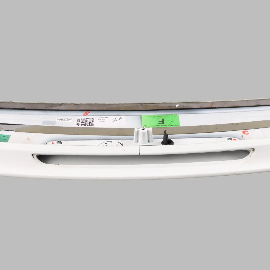 Audi A3 S3 8Y Rear Spoiler Bootlid Tailgate Ibis White - Y9C - SKU 8P4827933A-IWH - Part number 8P4827933A