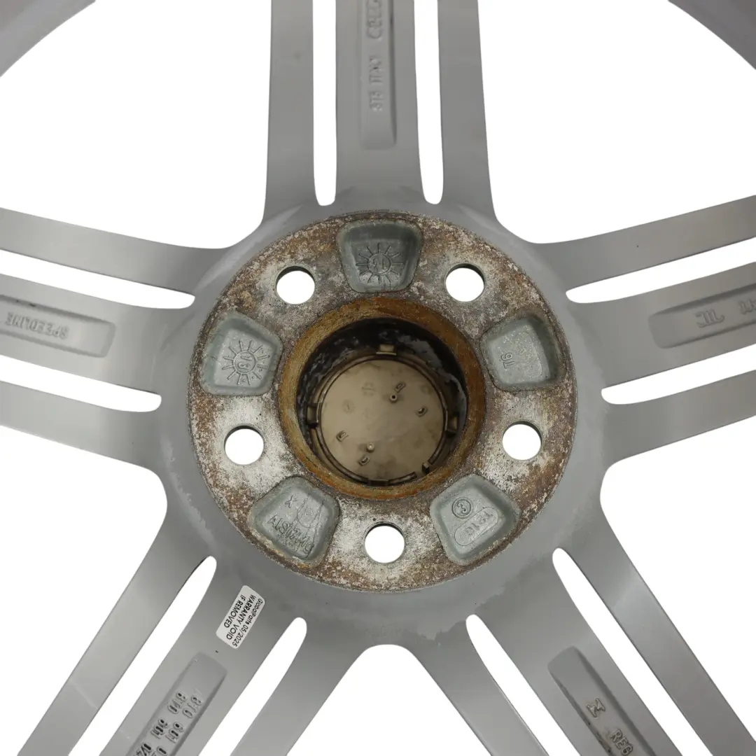 Alloy Rim 19" 9J ET:33 to Audi A5 8T Silver Wheel with Part number 8T0601025DD Audi A5 8T Silver Wheel Alloy Rim 19" 9J ET:33 - SKU 8T0601025DD-4 - Part number 8T0601025DD