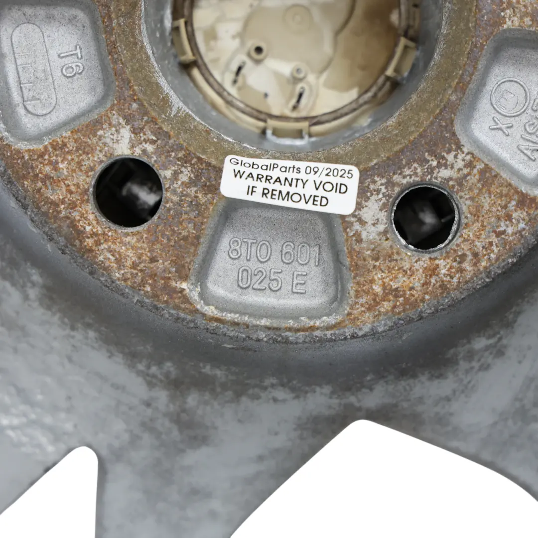 Audi A5 8T Wheel Rim Alloy Silver 18" 8.5J ET:29 Star Spoke - SKU 8T0601025E-2 - Part number 8T0601025E