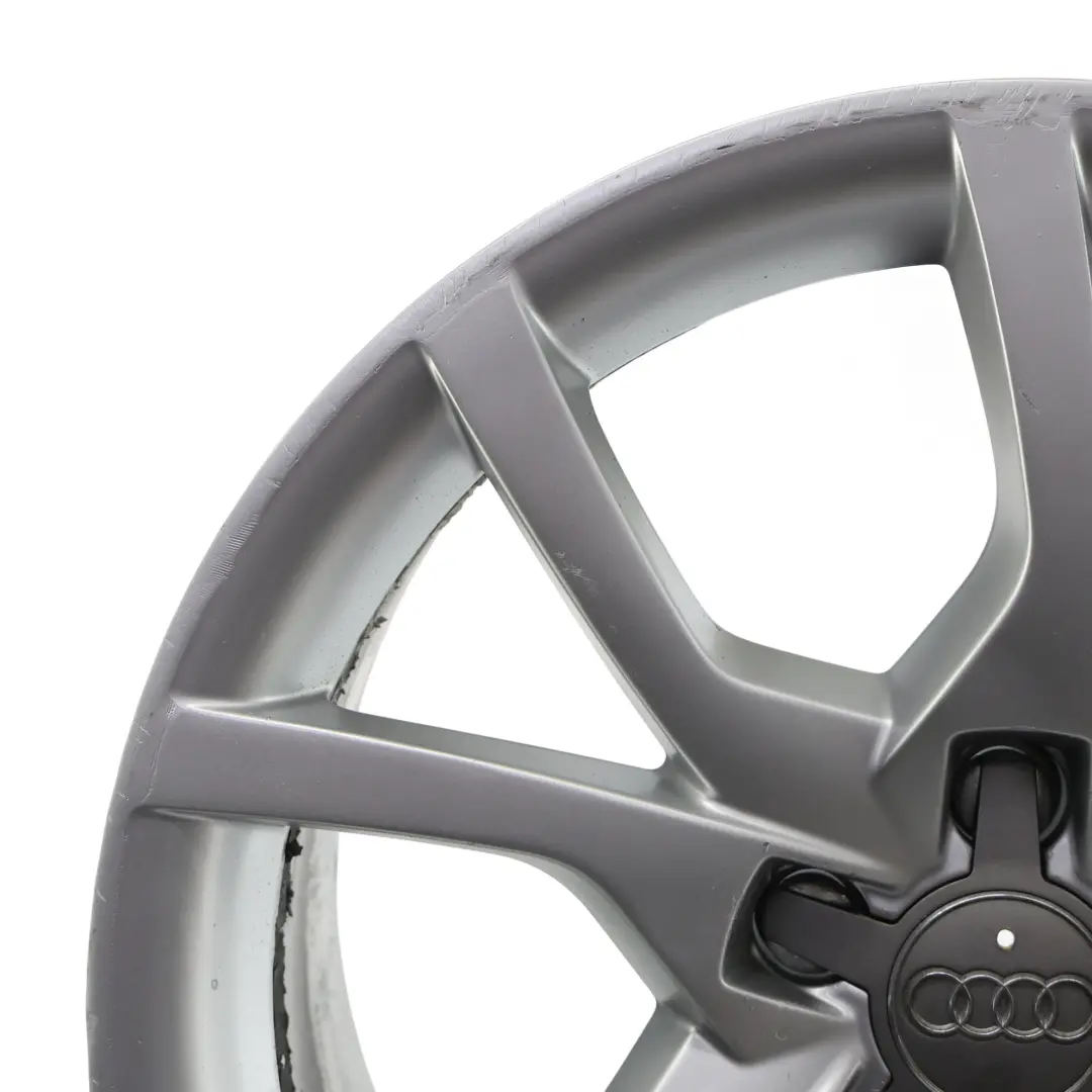 Audi A5 8T Jante Alliage Argent 18" 8.5J ET:29 Branches En Étoile - SKU 8T0601025E-2 - Numéro de pièce 8T0601025E