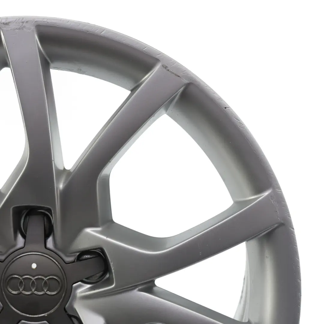 Audi A5 8T Jante Alliage Argent 18" 8.5J ET:29 Branches En Étoile - SKU 8T0601025E-2 - Numéro de pièce 8T0601025E