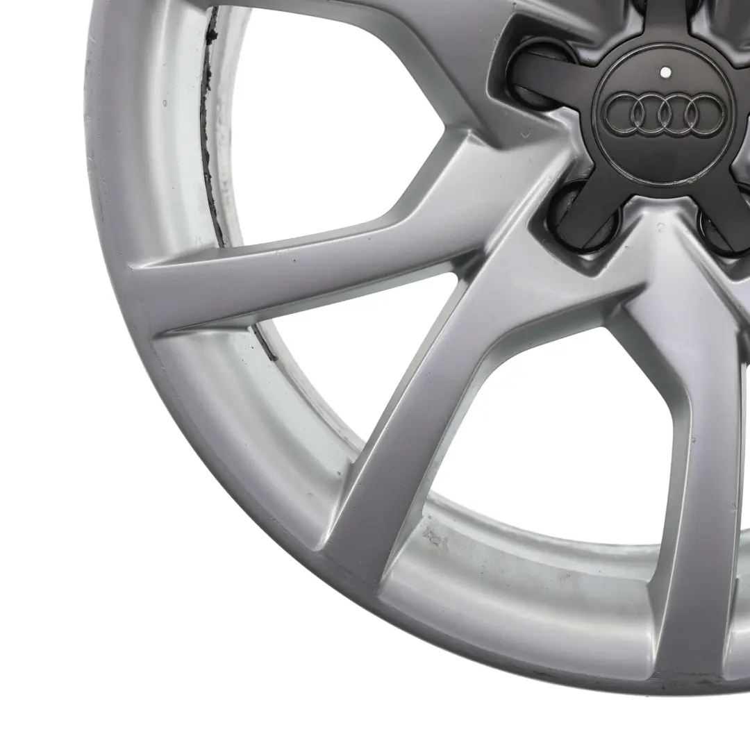 Audi A5 8T Jante Alliage Argent 18" 8.5J ET:29 Branches En Étoile - SKU 8T0601025E-2 - Numéro de pièce 8T0601025E