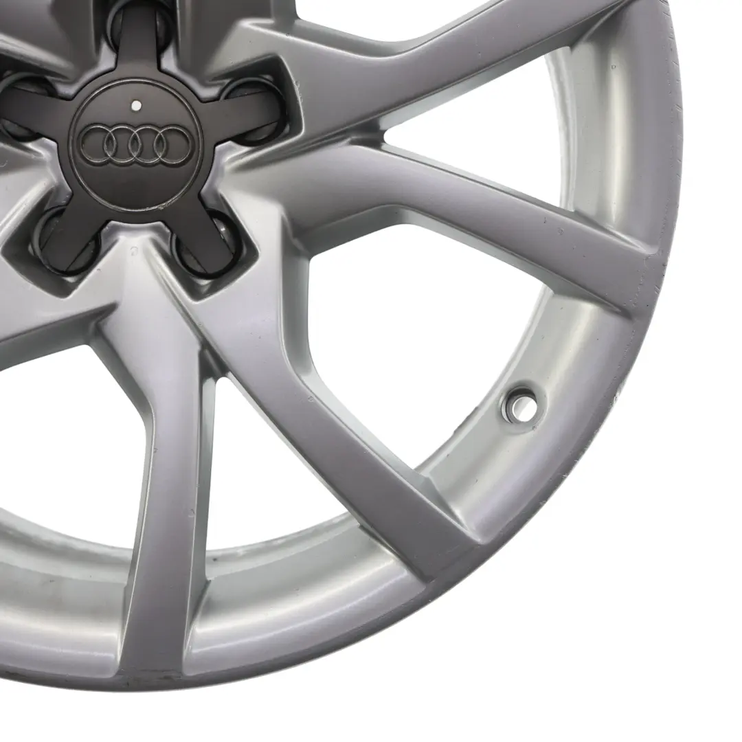 Audi A5 8T Jante Alliage Argent 18" 8.5J ET:29 Branches En Étoile - SKU 8T0601025E-2 - Numéro de pièce 8T0601025E