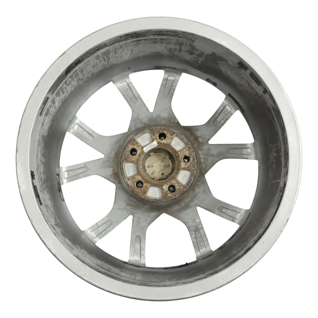 Audi A5 8T Wheel Rim Alloy Silver 18" 8.5J ET:29 Star Spoke - SKU 8T0601025E-3 - Part number 8T0601025E