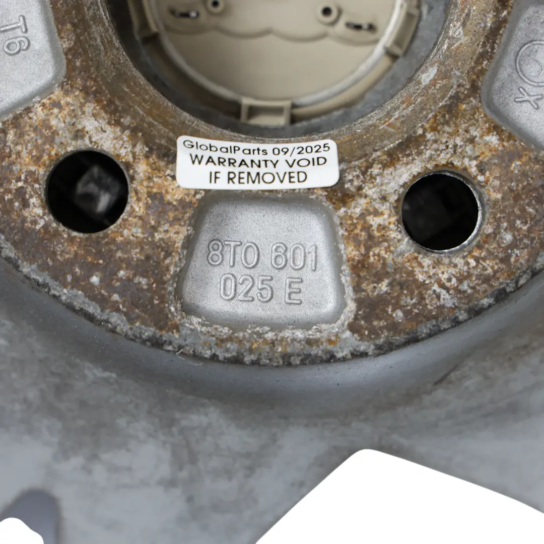 Rim Alloy Silver 18" 8.5J ET:29 Star Spoke to Audi A5 8T Wheel with Part number 8T0601025E Audi A5 8T Wheel Rim Alloy Silver 18" 8.5J ET:29 Star Spoke - SKU 8T0601025E-3 - Part number 8T0601025E