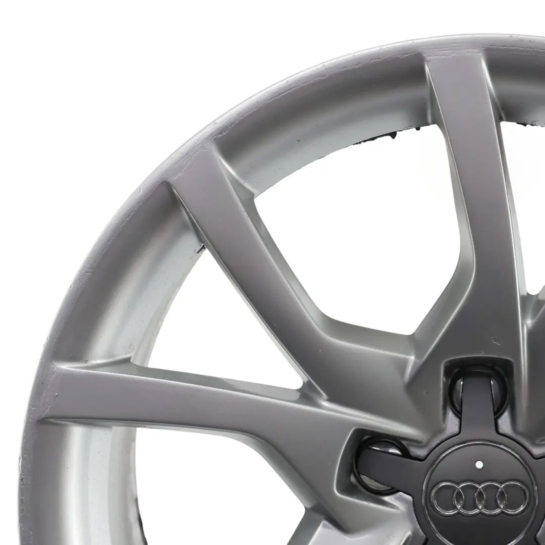 Rim Alloy Silver 18" 8.5J ET:29 Star Spoke to Audi A5 8T Wheel with Part number 8T0601025E Audi A5 8T Wheel Rim Alloy Silver 18" 8.5J ET:29 Star Spoke - SKU 8T0601025E-3 - Part number 8T0601025E