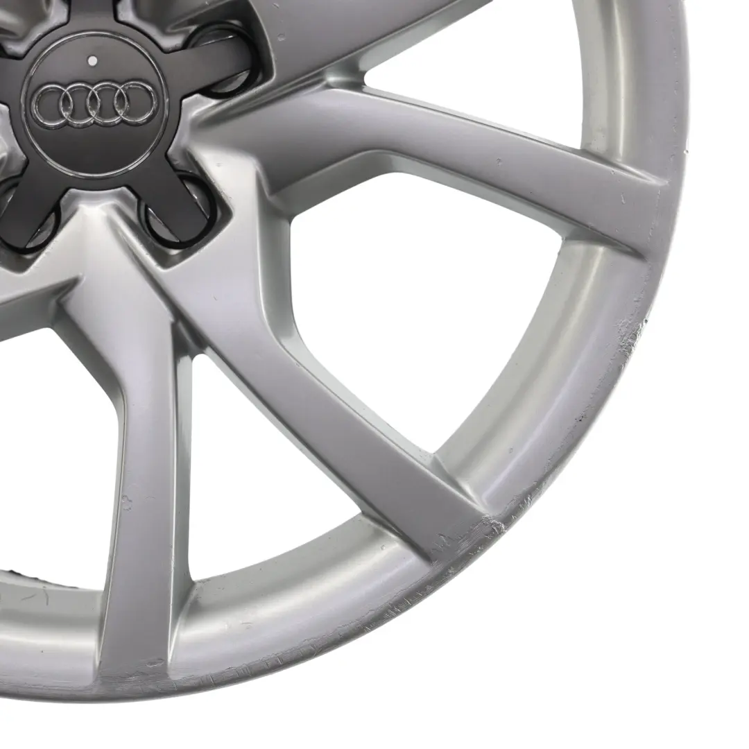 Rim Alloy Silver 18" 8.5J ET:29 Star Spoke to Audi A5 8T Wheel with Part number 8T0601025E Audi A5 8T Wheel Rim Alloy Silver 18" 8.5J ET:29 Star Spoke - SKU 8T0601025E-3 - Part number 8T0601025E