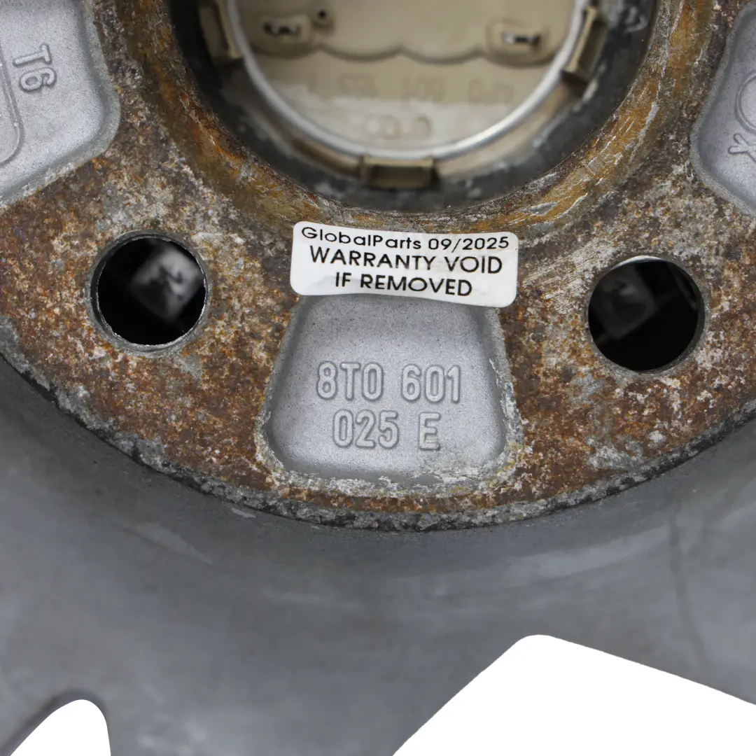 Rim Alloy Silver 18" 8.5J ET:29 Star Spoke to Audi A5 8T Wheel with Part number 8T0601025E Audi A5 8T Wheel Rim Alloy Silver 18" 8.5J ET:29 Star Spoke - SKU 8T0601025E-4 - Part number 8T0601025E