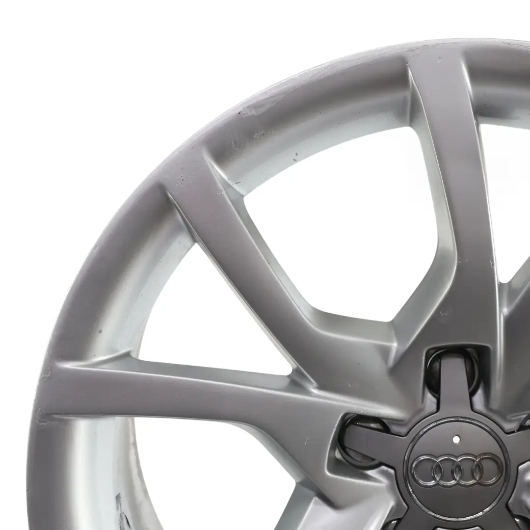 Rim Alloy Silver 18" 8.5J ET:29 Star Spoke to Audi A5 8T Wheel with Part number 8T0601025E Audi A5 8T Wheel Rim Alloy Silver 18" 8.5J ET:29 Star Spoke - SKU 8T0601025E-4 - Part number 8T0601025E
