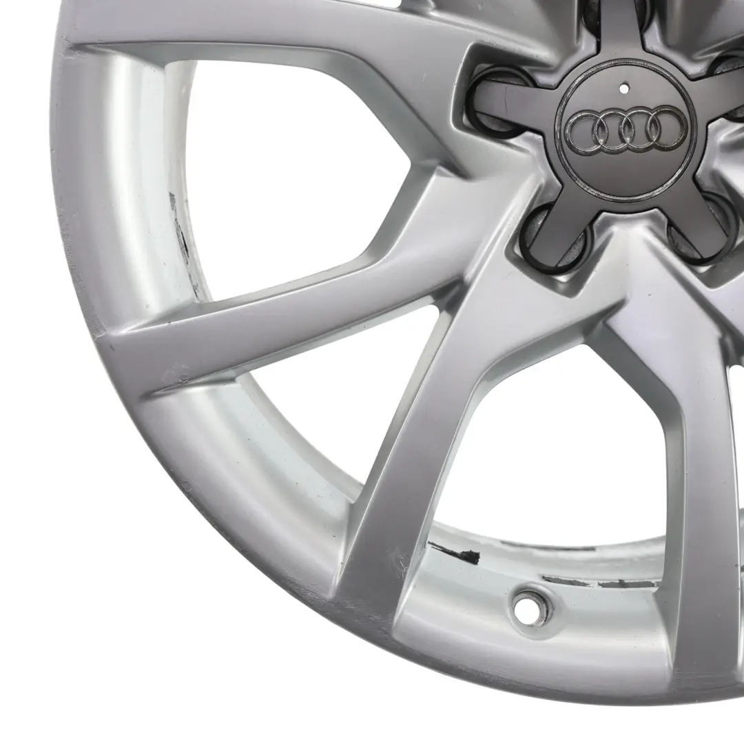 Rim Alloy Silver 18" 8.5J ET:29 Star Spoke to Audi A5 8T Wheel with Part number 8T0601025E Audi A5 8T Wheel Rim Alloy Silver 18" 8.5J ET:29 Star Spoke - SKU 8T0601025E-4 - Part number 8T0601025E