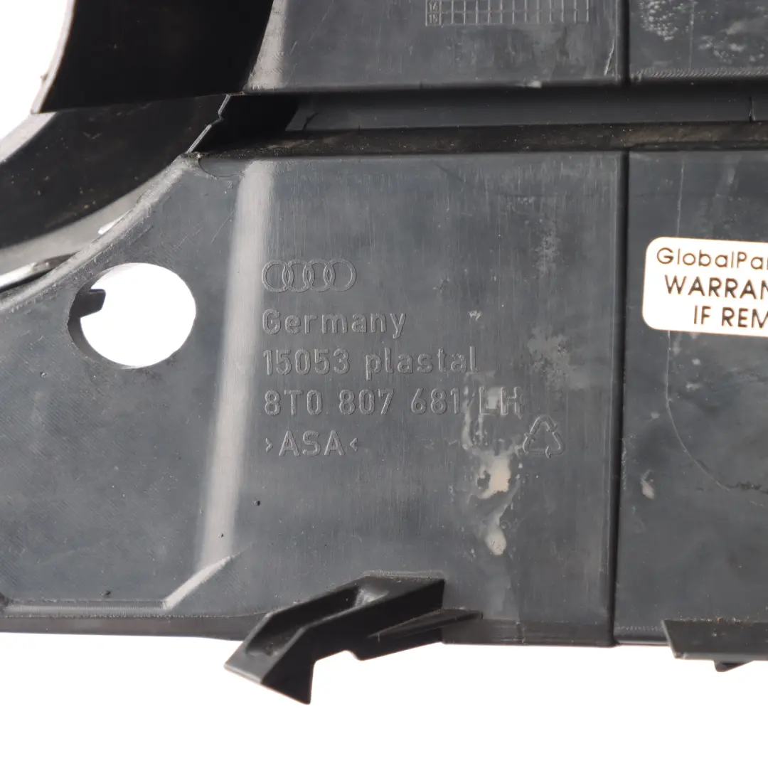 Audi A5 8T Fog Light Cover Front Bumper Left N/S Grid Grille Trim - SKU 8T0807681 - Part number 8T0807681