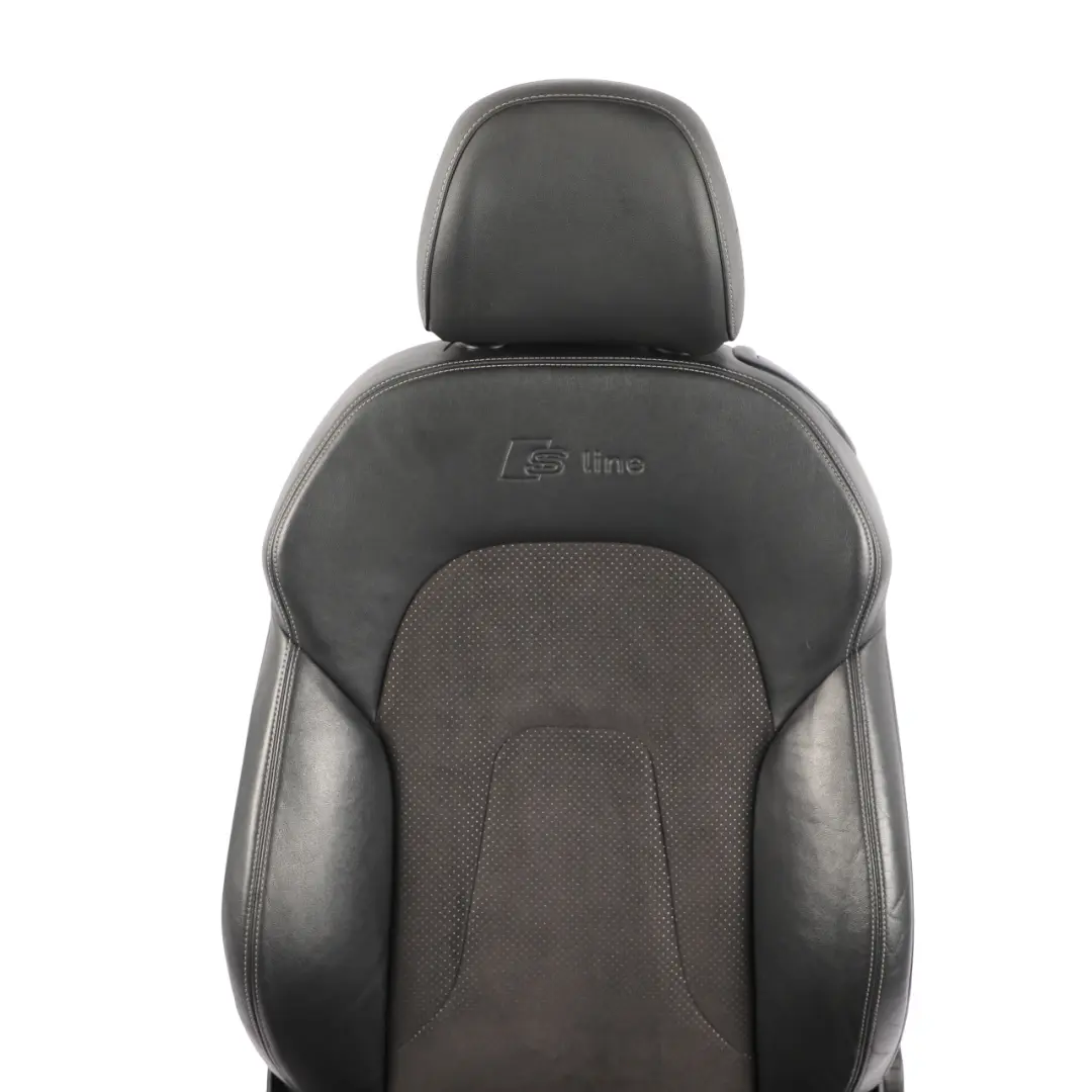 Audi A5 8T Coupe Sport Seat Front Left N/S S-Line Leather Alcantara Black - SKU 8T0881805S-1 - Part number 8T0881805S
