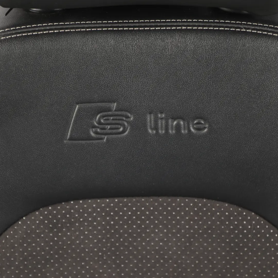 Audi A5 8T Coupe Sport Seat Front Left N/S S-Line Leather Alcantara Black - SKU 8T0881805S-1 - Part number 8T0881805S