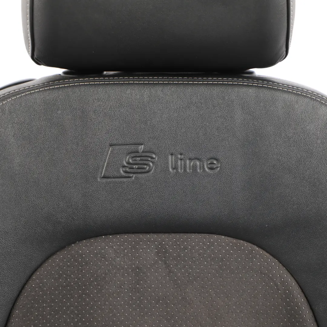 Audi A5 8T Coupe Sport Seat Front Right O/S S-Line Leather Alcantara Black - SKU 8T0881806S-1 - Part number 8T0881806S