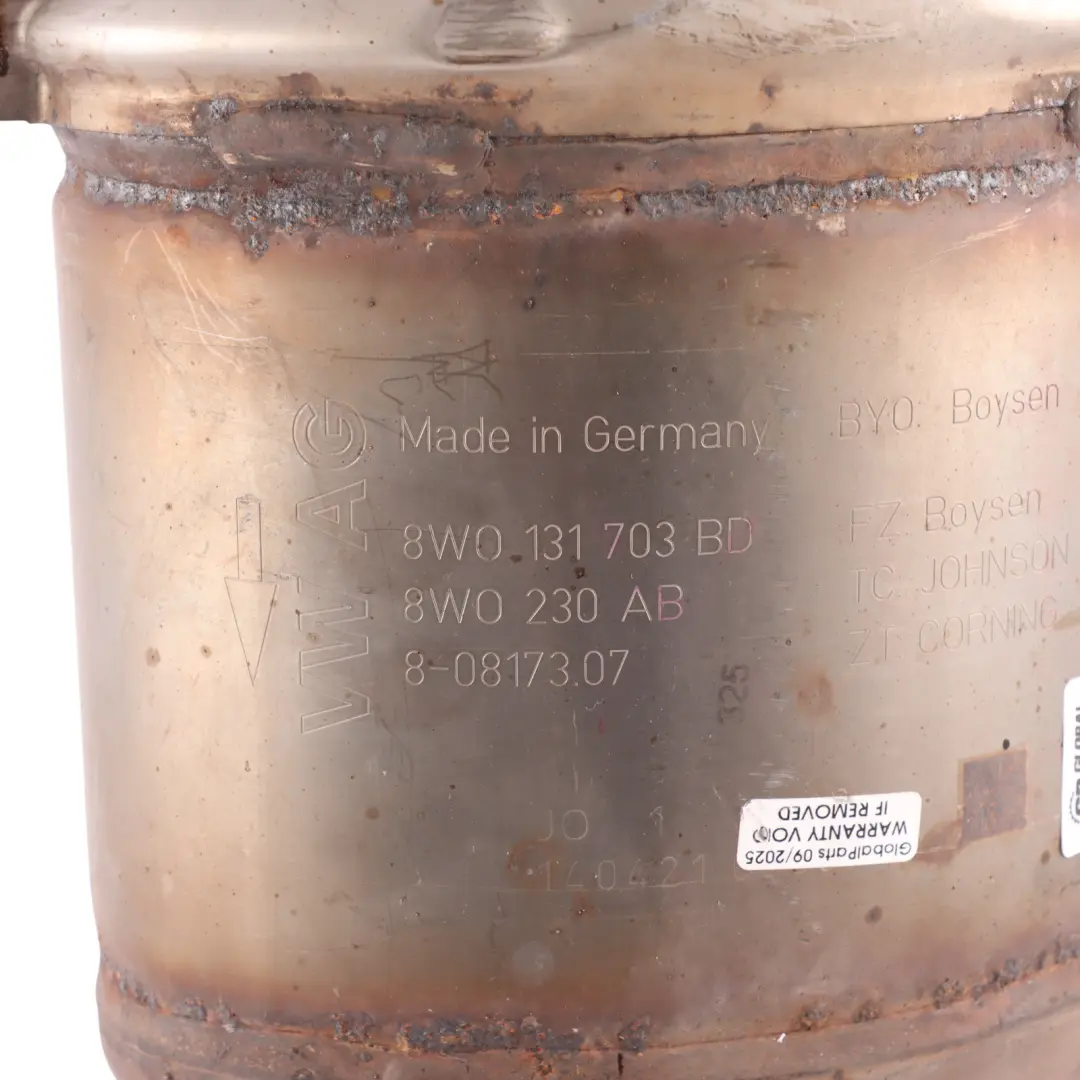 Exhaust Catalytic Converter 2.0 TDI 8W0131703BD 8W0131703BF to Audi A4 B9 A5 F5 with Part number 8W0254452J Audi A4 B9 A5 F5 Exhaust Catalytic Converter 2.0 TDI 8W0131703BD 8W0131703BF - SKU 8W0254452J - Part number 8W0254452J