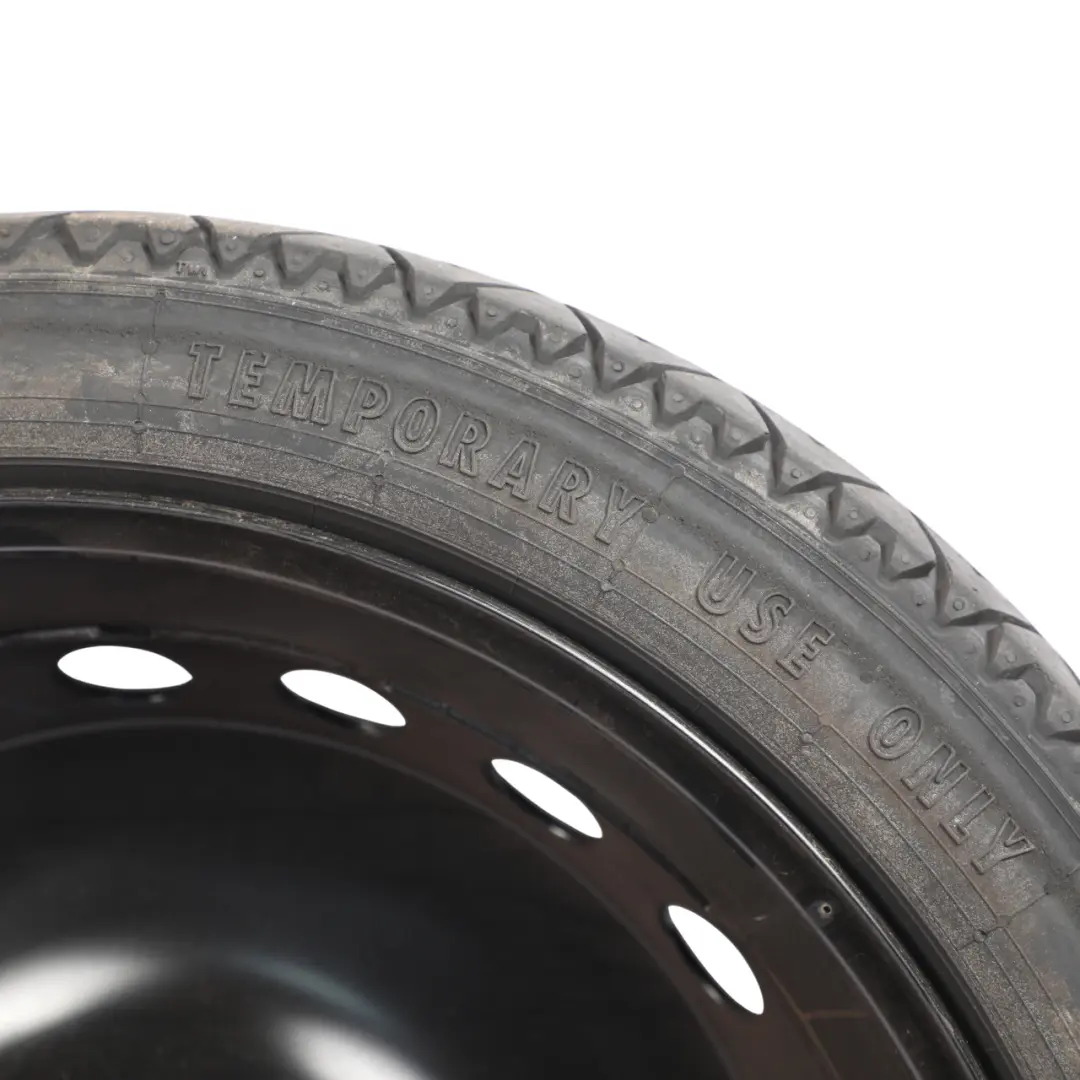 Saver Spare Wheel R19 4J 125/70 ET22 to Audi S4 B9 A5 F5 Avant Space with Part number 8W0601027B Audi S4 B9 A5 F5 Avant Space Saver Spare Wheel R19 4J 125/70 ET22 - SKU 8W0601027B-1 - Part number 8W0601027B