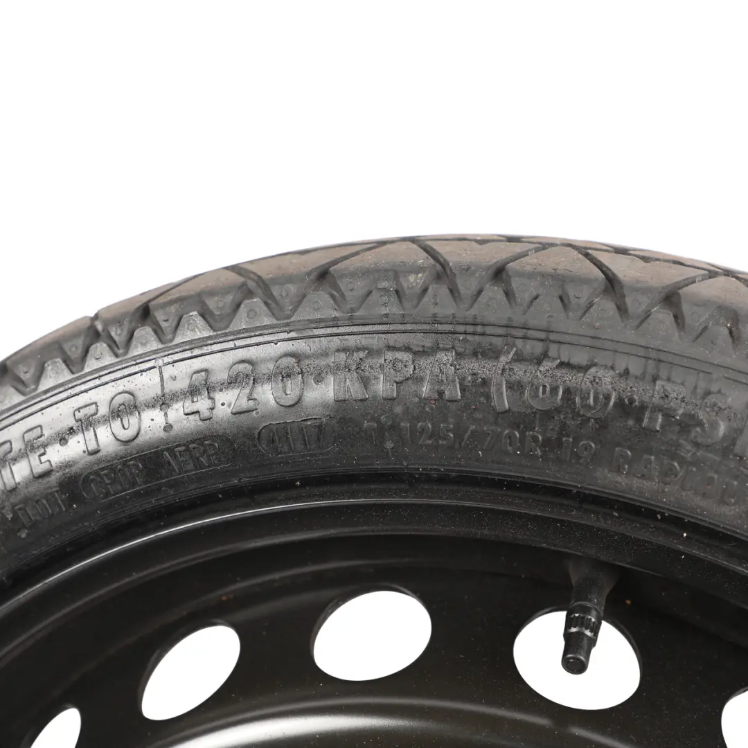 Audi S4 B9 A5 F5 Avant Space Saver Spare Wheel R19 4J 125/70 ET22 - SKU 8W0601027B-1 - Part number 8W0601027B