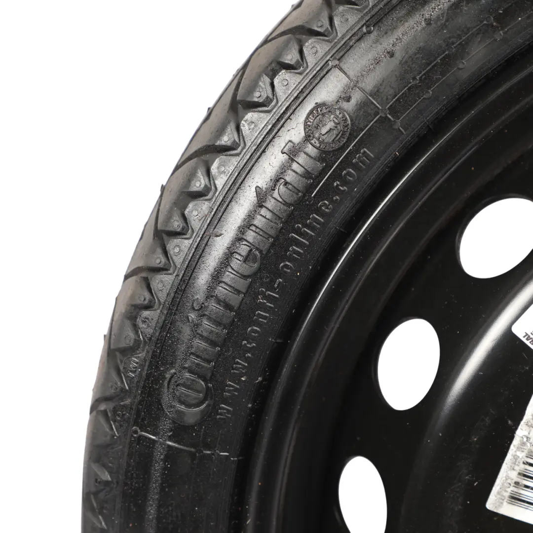 Saver Spare Wheel R19 4J 125/70 ET22 to Audi S4 B9 A5 F5 Avant Space with Part number 8W0601027B Audi S4 B9 A5 F5 Avant Space Saver Spare Wheel R19 4J 125/70 ET22 - SKU 8W0601027B-1 - Part number 8W0601027B