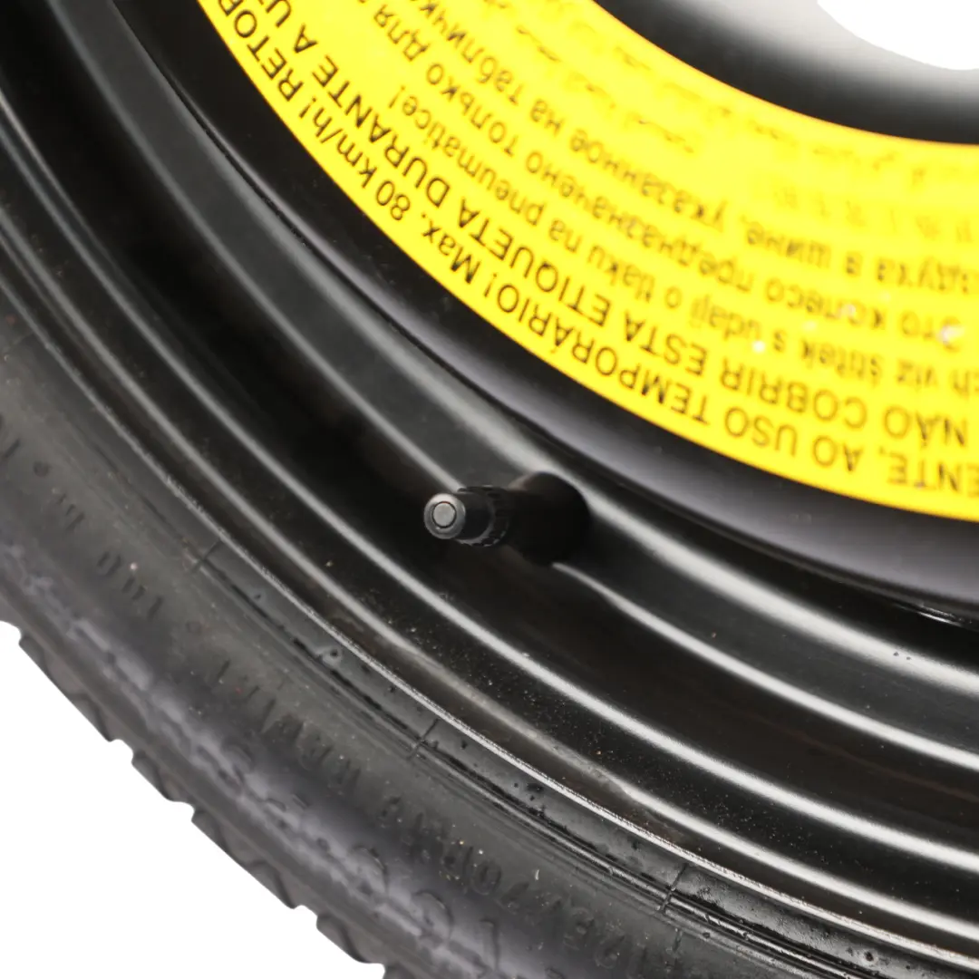 Saver Spare Wheel R19 4J 125/70 ET22 to Audi S4 B9 A5 F5 Avant Space with Part number 8W0601027B Audi S4 B9 A5 F5 Avant Space Saver Spare Wheel R19 4J 125/70 ET22 - SKU 8W0601027B-1 - Part number 8W0601027B