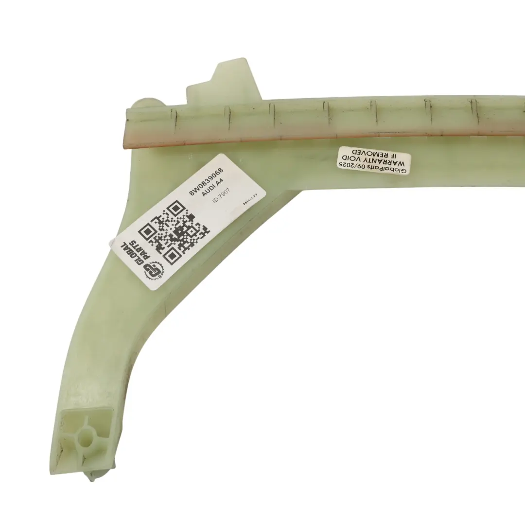 Audi A4 S4 B9 Sedan Rear Window Guide Rail Door Trim Bracket Right O/S - SKU 8W0839068 - Part number 8W0839068