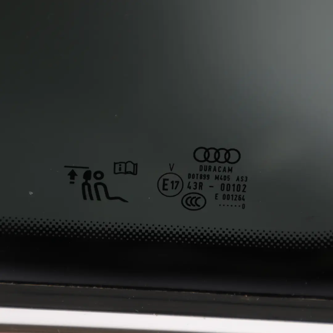 Quarter Window Fixed Side Glass Right O/S AS3 to Audi A5 F5 Rear with Part number 8W6845298M Audi A5 F5 Rear Quarter Window Fixed Side Glass Right O/S AS3 - SKU 8W6845298M - Part number 8W6845298M