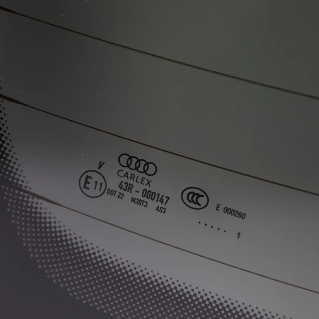 Audi A5 F5 Coupe Rear Window Glass Back Glazing Tinted AS3 - SKU 8W6845501J - Part number 8W6845501J