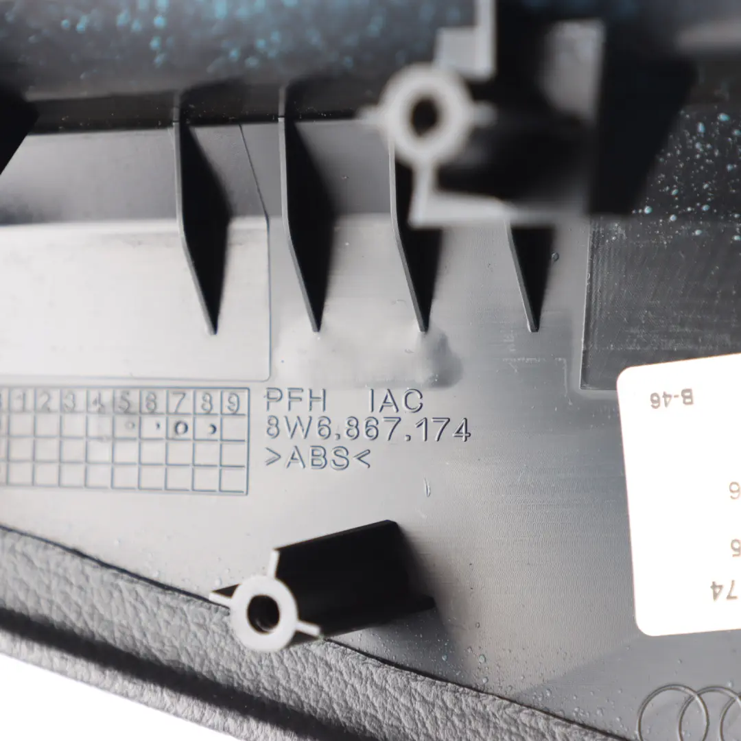 Door Card Interior Grab Handle Cover Front Right O/S to Audi A5 F5 Coupe with Part number 8W6867174 Audi A5 F5 Coupe Door Card Interior Grab Handle Cover Front Right O/S - SKU 8W6867174 - Part number 8W6867174