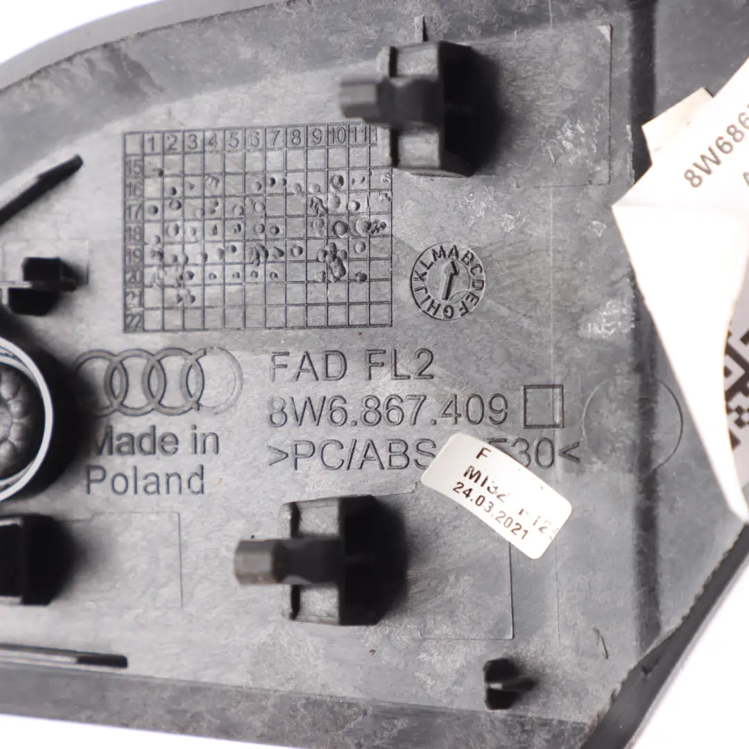 Audi A5 F5 Vorderseite Tür Karte Strp Abdeckung Panel Links - SKU 8W6867409Q - Teilenummer 8W6867409Q