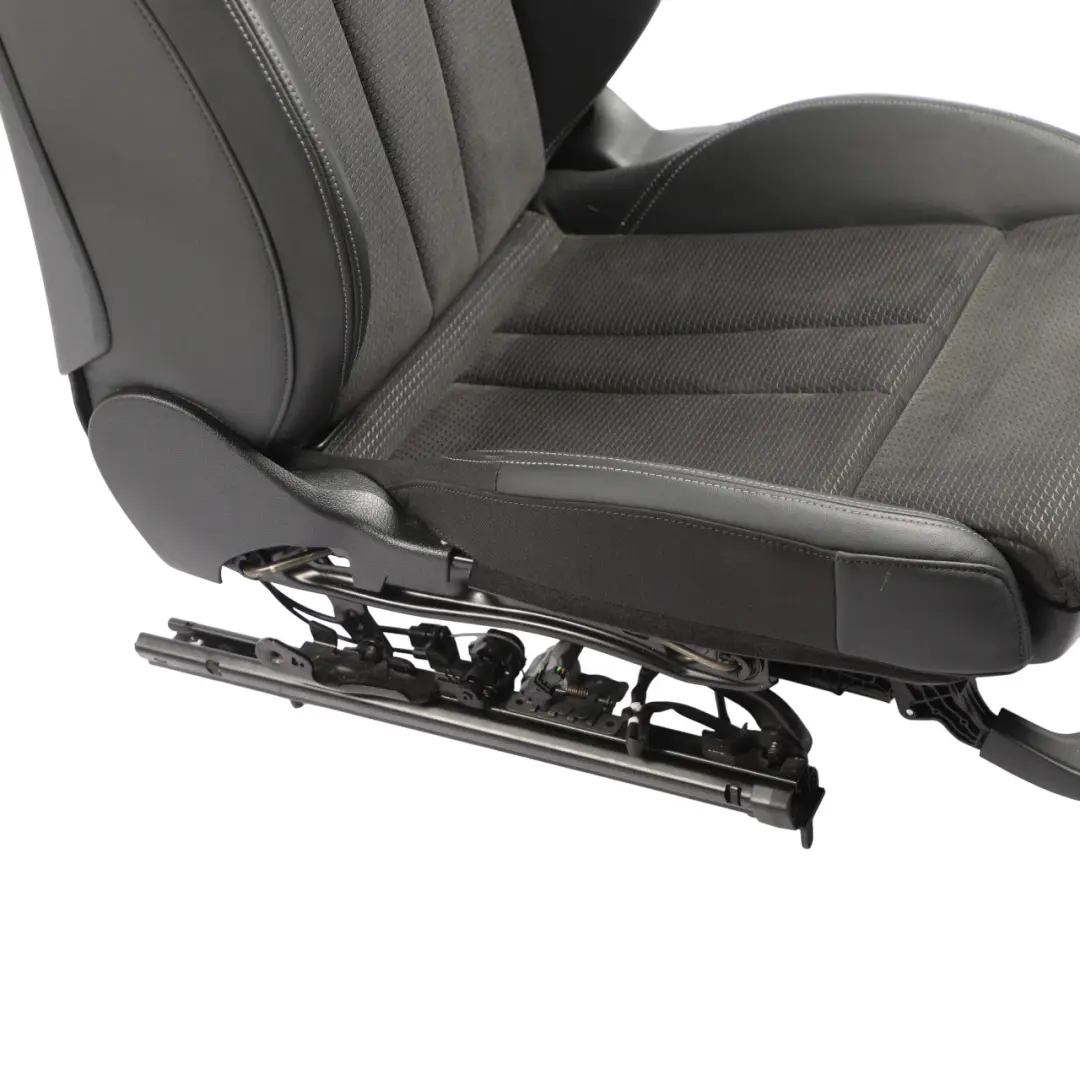 Front Left N/S S-Line Heated Half Leather Black Grey to Audi A5 F5 Coupe Seat with Part number 8W6881805P Audi A5 F5 Coupe Seat Front Left N/S S-Line Heated Half Leather Black Grey - SKU 8W6881805P - Part number 8W6881805P