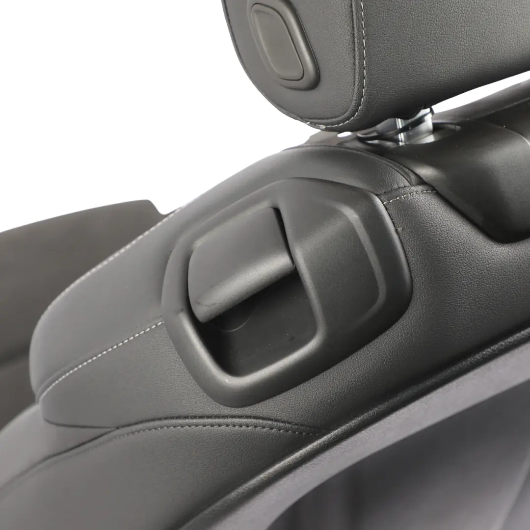 Audi A5 F5 Coupe Seat Front Left N/S S-Line Heated Half Leather Black Grey - SKU 8W6881805P - Part number 8W6881805P
